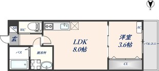 ジーメゾン鳥居アヴェニエの物件間取画像